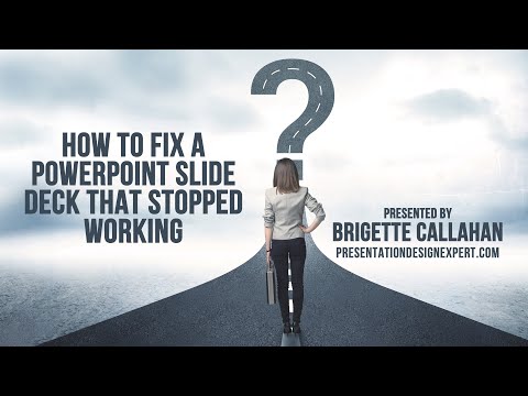 How to Fix a PowerPoint Slide Deck That Stopped Working
