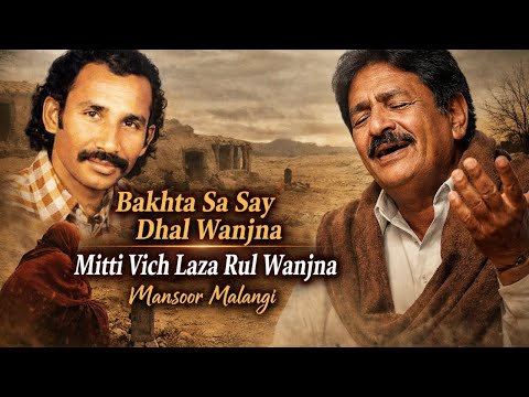 Bakhta Sa Say Dhal Wanjna | Mitti Vich Laza Rul Wanjna | Mansoor Malangi | Full Punjabi Song