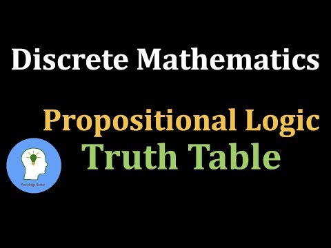 Discrete Maths Propositional Logic | Truth Table