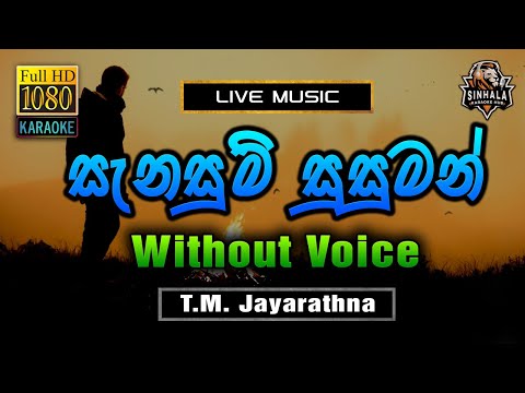 Sanasum Susuman ❤️ සැනසුම් සුසුමන් | Karaoke Without Voice | T.M. Jayarathna