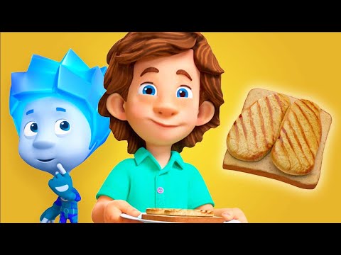 Tom's Favorite Sandwich! 🥪 | The Fixies | Cartoons for Children | #ButteredBread - Kingdom Kids Zone, Little Learners - The Fixies