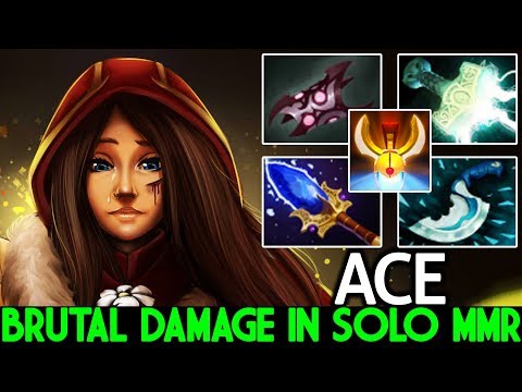 ACE [Legion Commander] Brutal Damage in Solo MMR Carry Plays 7.22 Dota 2