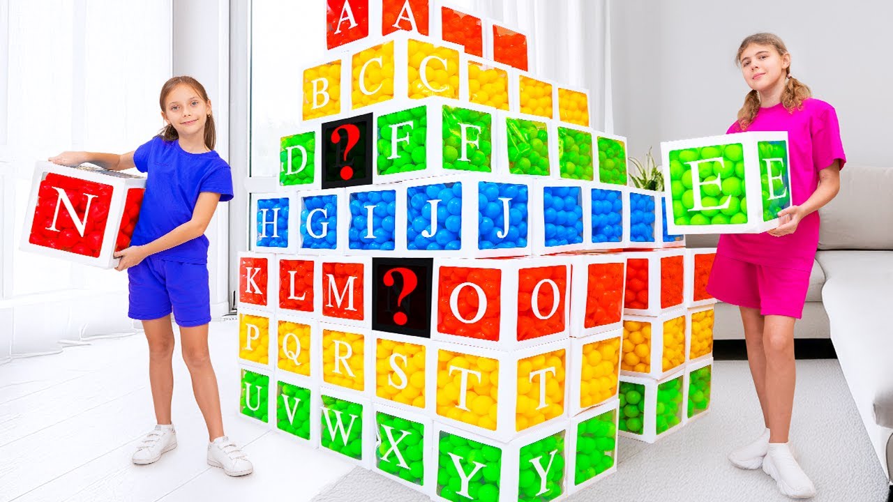 Alphabet Pyramid Mystery! Find All the Missing Letters