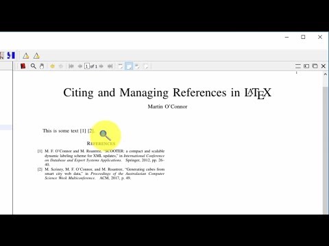 How to cite references in LaTeX Video