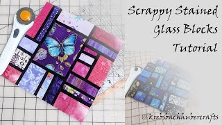 How to Sew a Scrappy Stained Glass Block