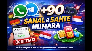 Herkesin Bilmediği ÜCRETSİZ WhatsApp +90 Numara Alma Yöntemi (2026) | Ahyonay.co