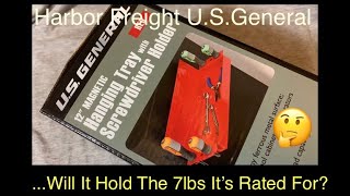 Harbor Freight U.S.General 12” Magnetic Hanging Tray With Screwdriver Holder Review, Item# 69319