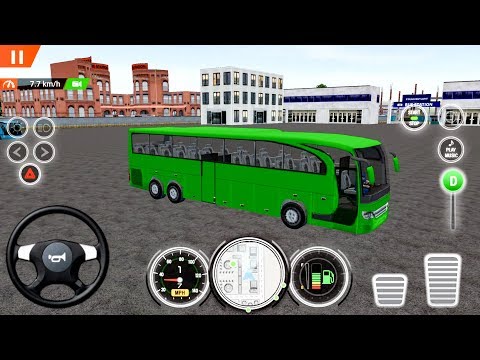 Coach Bus Driving Simulator 2018 - Transport City Passengers - Android Gameplay
