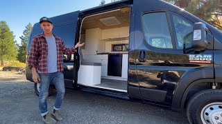 Van Tour | Beautiful VAN CONVERSION w/ AWESOME Day Bed & NEAT Water System HACK 💦 by Nate Murphy