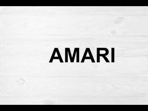 How To Pronounce Amari