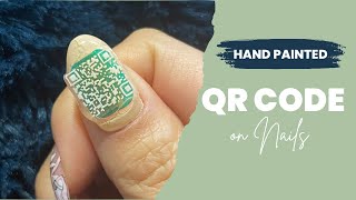 【Hand painted】QR CODE on Nails
