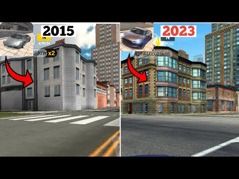 Evolution of All Buildings in Extreme Car Driving Simulator | Then vs Now | (2015-2023)