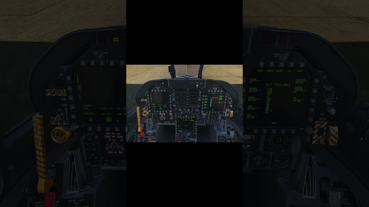 【DCS】F/A-18C スタートアップを40秒で解説 #dcsworld  #military  #fa18hornet  #shorts  #youtubeshorts  #automobile