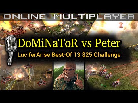DoMiNaToR vs Peter Bo13 Challenge | C&C Generals Zero Hour