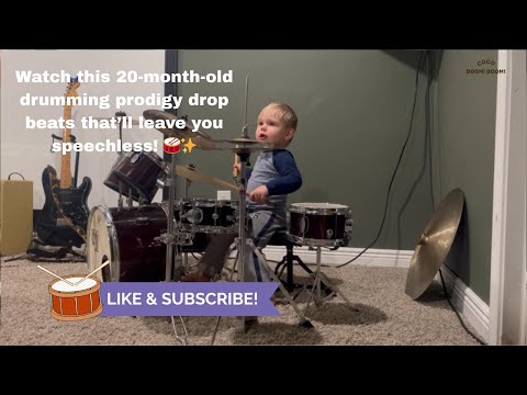 🥁 Like Father, Like Son! Cohen Copies Dad on the Drums 👣