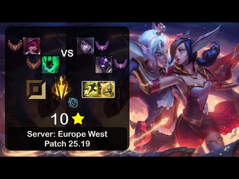 Xayah ADC + Thresh vs Aphelios + Alistar - EUW GrandMaster - Patch 25.19