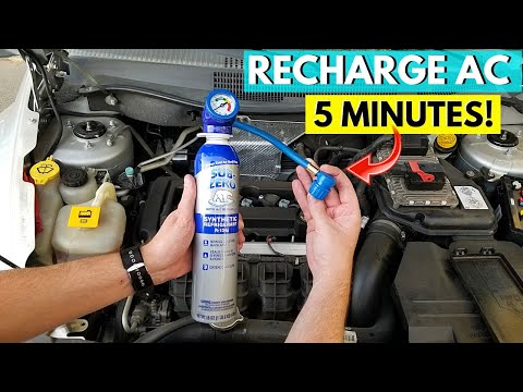 Properly Recharge Your Car's Air Conditioning AC System in LESS than 5 Minutes! -Jonny DIY