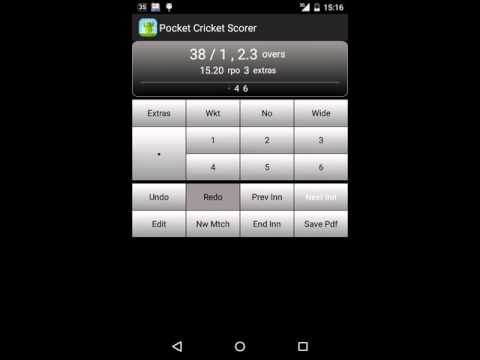 Pocket Cricket Scorer