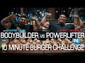 Me Vs Larry Wheels in the 10 Minute Burger Challenge