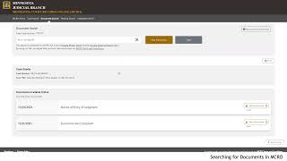 Searching for Documents in MCRO