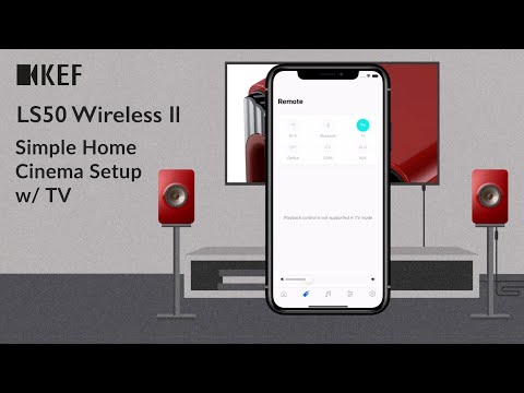 KEF LS50 Wireless II - Simple Home Cinema Setup w/ TV