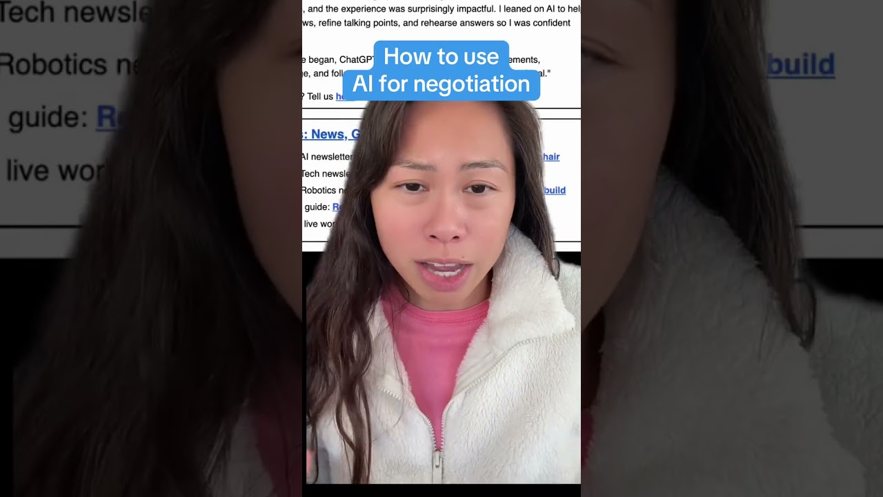 How to use AI as your thought & sparring partner in negotiation.  #negotiation #chatgpt #ai #psychol