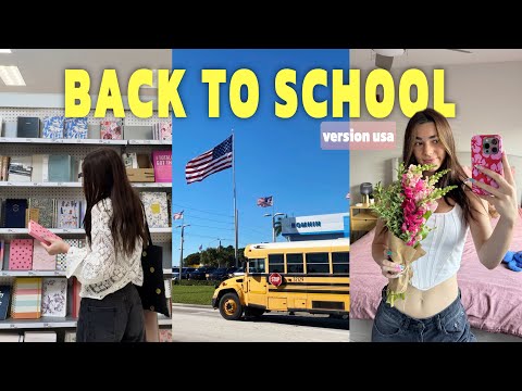 VEILLE + JOUR DE LA RENTRÉE 🇺🇸📚