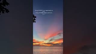 Reset with the sunset, rise with fresh eyes.🌄 #sunrise #sunset #sun #water #ocean #newpost #shorts