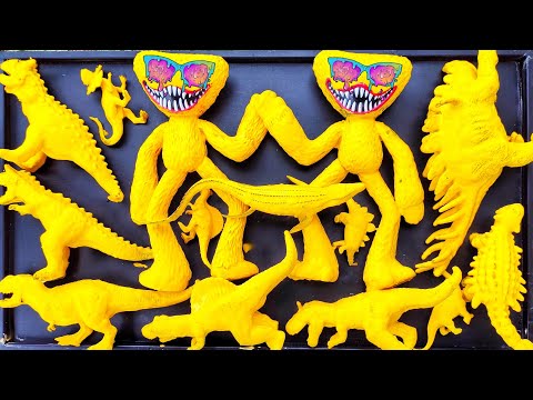 Dinosaur Jurassic Word Dominion : Giganotosaurus, Huggy Wuggy, T-Rex, Triceratops, Mosasaurus