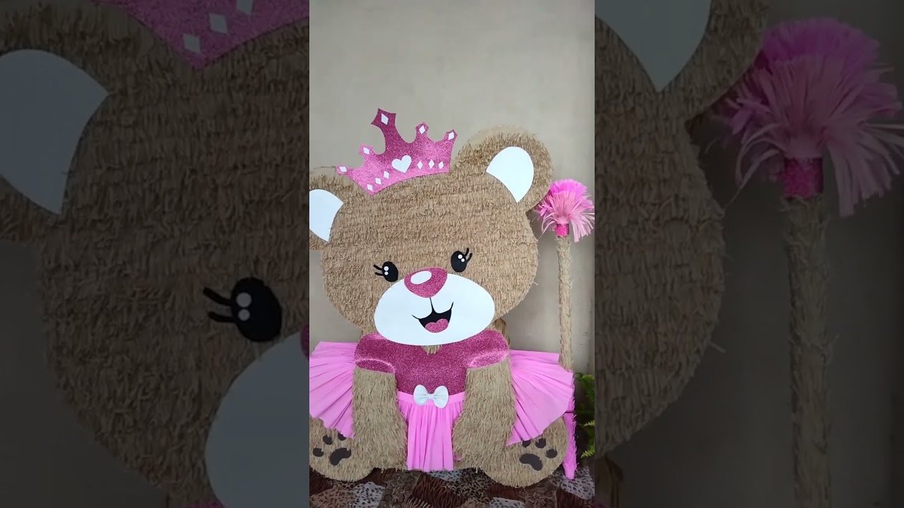 Piñata Osita reyna Osita princesa