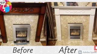 How to Paint a Wooden Fireplace Surround
