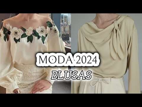 HERMOSAS BLUSA ELEGANTES SENCILLAS Y DISCRETAS DE MODA 2024