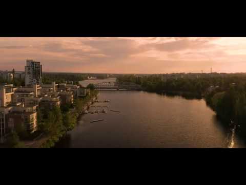 Oulu River from bird's eye view