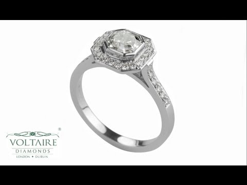 Asscher Cut Diamond Engagement Ring - ER 1178