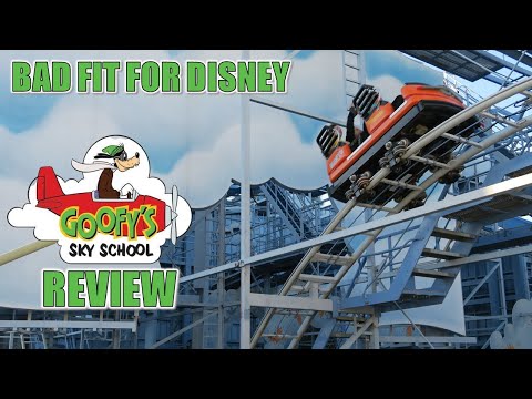 Video review of Goofy's Sky School by Canobie Coaster