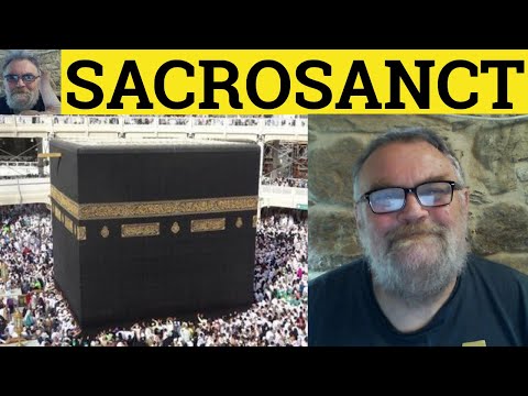 🔵 Sacrosanct Meaning - Sacrosanct Definition - Sacrosanct Examples - 501 Synonyms and Antonyms