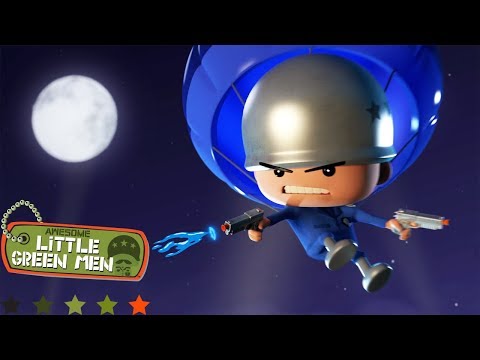 Awesome Little Green Men | Hungry for Victory | Episode 1 Compilation | Videos For Kids