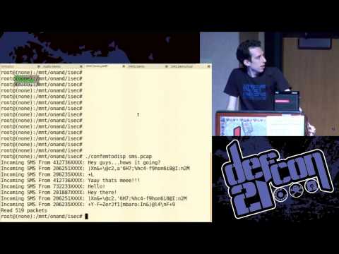 Defcon 21 - Traffic Interception and Remote Mobile Phone Cloning with a Compromised CDMA Femtocell