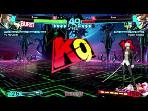 CEOTAKU 2016 Persona 4 Arena Ultimax Top 8 - Grover vs Nano