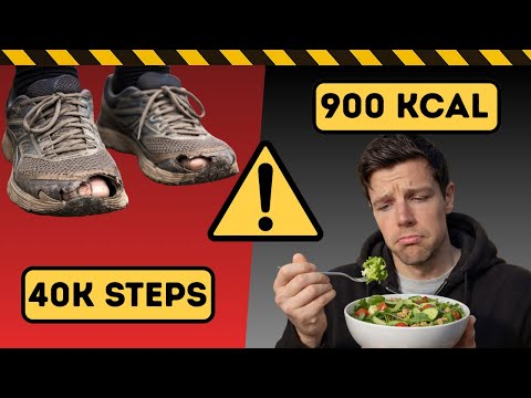 14 Days Eating Under 1,000 Calories & 40,000 Steps