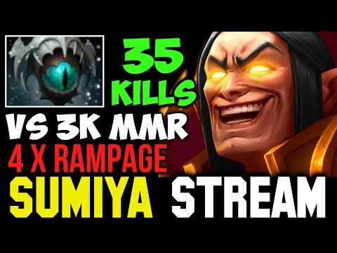 Sumiya Invoker 4x Rampage vs 3K MMR | Sumiya Facecam Stream Moment #118