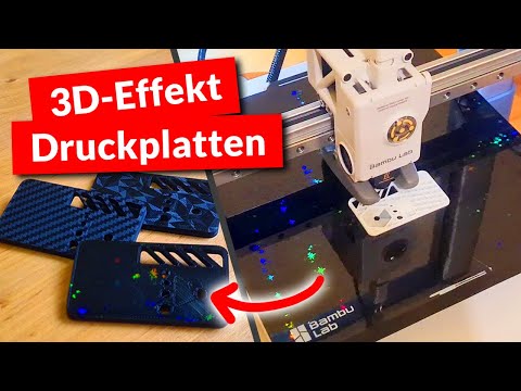 Ist das die BESTE Druckplatte? 3D Effekt PEI Platten! | Großer Federstahlplatten Test