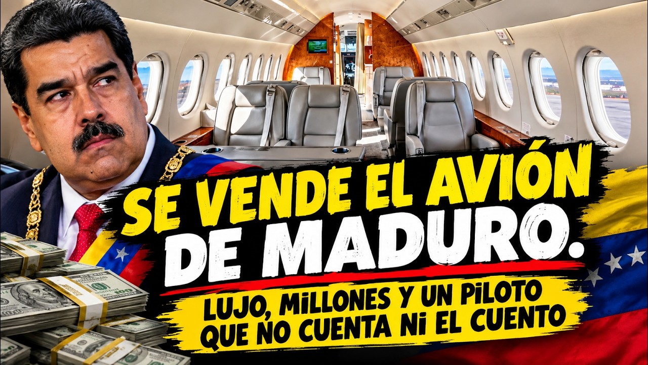 SE VENDE EL AVIÓN DE MADURO  LUJO, MILLONES Y UN PILOTO QUE NO CUENTA NI EL CUENTO
