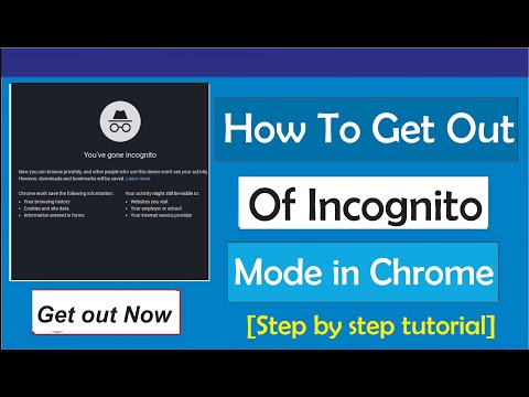 How To Get Out Of Incognito Mode On Chrome