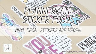 NEW PRODUCT ALERT!! Vinyl Sticker Decals from PlannerKate