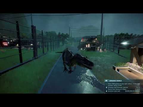 A Roar Then Allosaurus Escape in Storm | Jurassic World Evolution 2