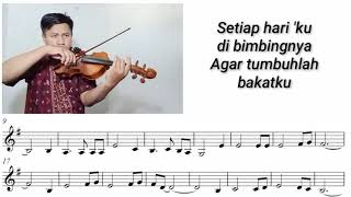 Download lagu [Free Sheet] Terima Kasihku Guruku - Violin Cover mp3