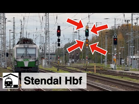 Diverters and signals at Stendal main station