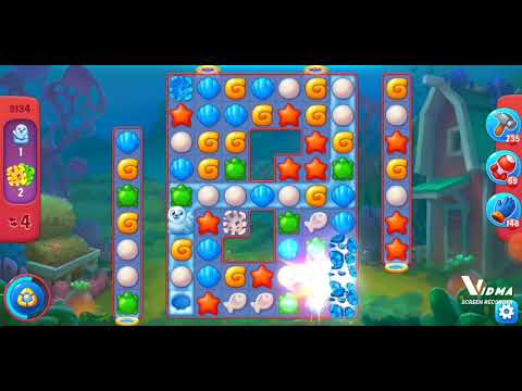 Fishdom. 9134 hard level no boosters and diamonds. 15 moves