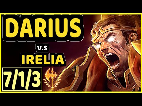 LEP (DARIUS) vs IRELIA - 7/1/3 KDA TOP GAMEPLAY - BR Ranked DIAMOND